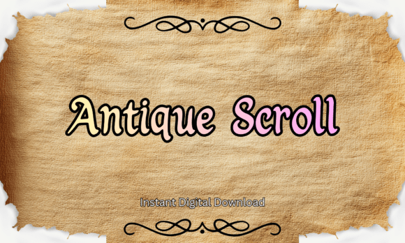 Antique Scroll: A Font That Speaks Vintage