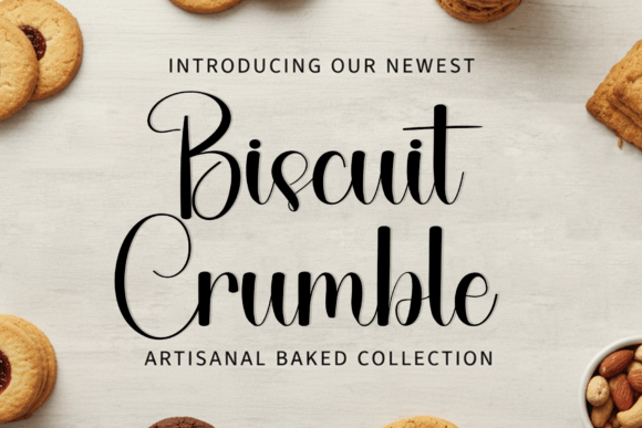Biscuit Crumble: A Script Font for Editorial Elegance