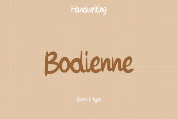Bodienne: A Script Font for Editorial Design