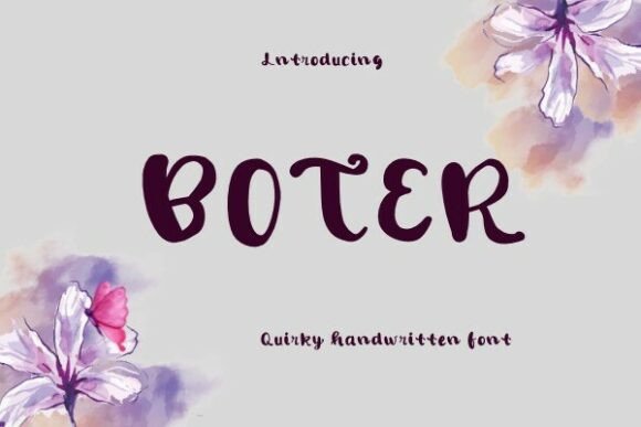 Boter: A Handwritten Font for Powerful Digital Storytelling
