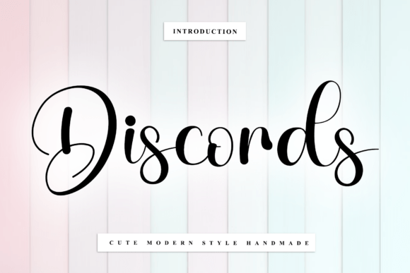 Discords: A Timeless Handwritten Font for Crafters and Designers