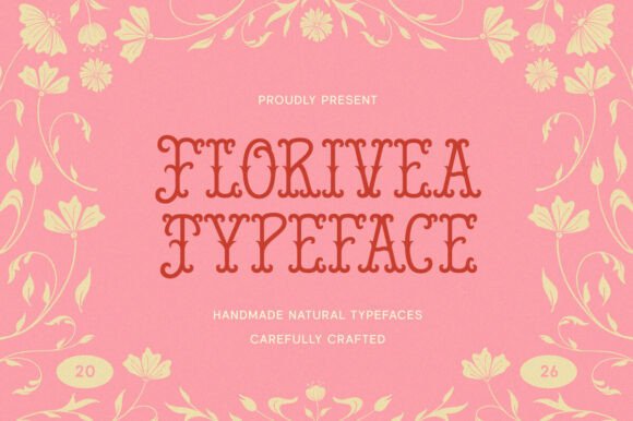 Florivea Typeface: A Gentle Retro Touch for Branding