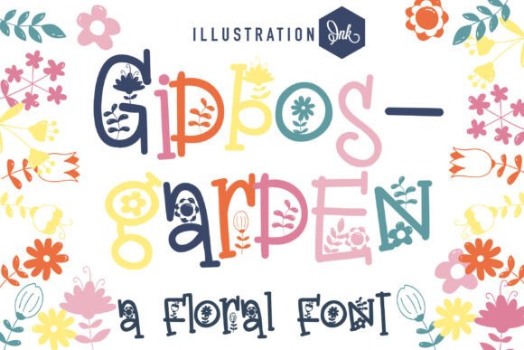 Gidber Garden Family: A Font That Breathes Wildflower Magic