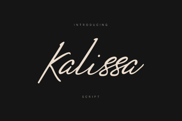 Kalissa: A Script Font That Elevates Digital Branding