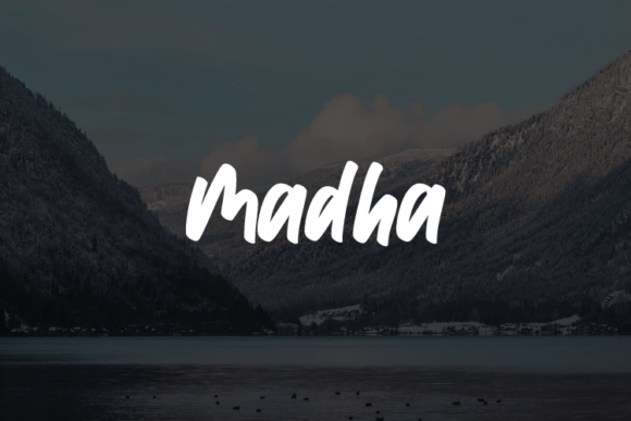 Madha: A Font for Thoughtful Design