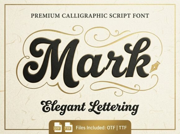 Mark: A Premium Script Font for Editorial Design
