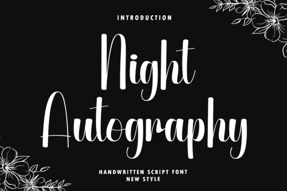 Night Autography: A Font for Modern Editorial Elegance