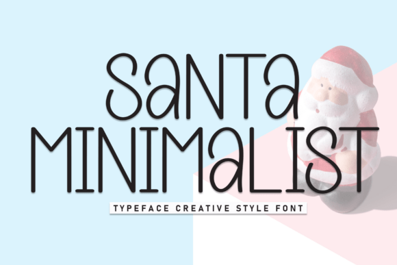 Santa Minimalist: A Modern Christmas Typeface for Branding
