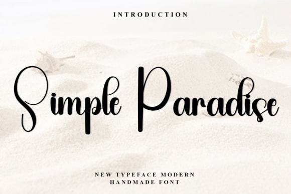 Simple Paradise: A Script Font for Modern Web Design